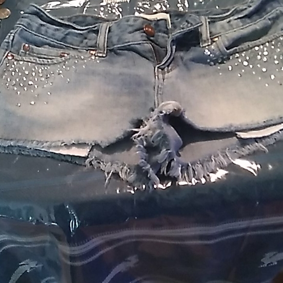 Pink short jean shorts - Picture 2 of 3